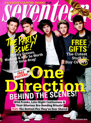 Seventeen Magazine, One Direction Seventeen Magazine, One Direction